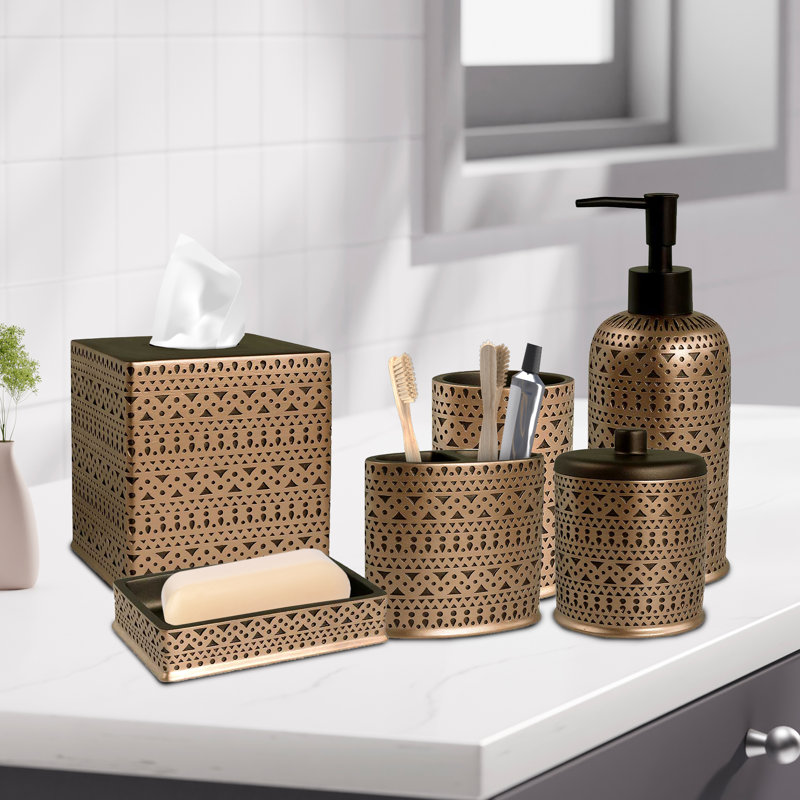 House of Hampton® Dorina 6 Piece Bathroom Accessory Set & Reviews | Wayfair
